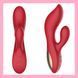 Вібратор із кліторальним відростком, стимулятор для точки G і клітора, Силіконовий вібратор-кролик, Інтимні ігри С 956 фото 1