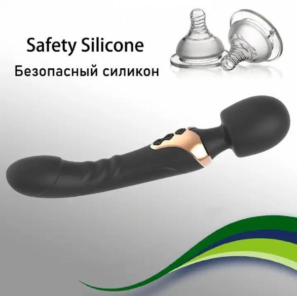 Універсальний вібратор мікрофон від USB, Двосторонній вібромасажер 25.3 х 4.8 см, Інтимні іграшки С 296 фото