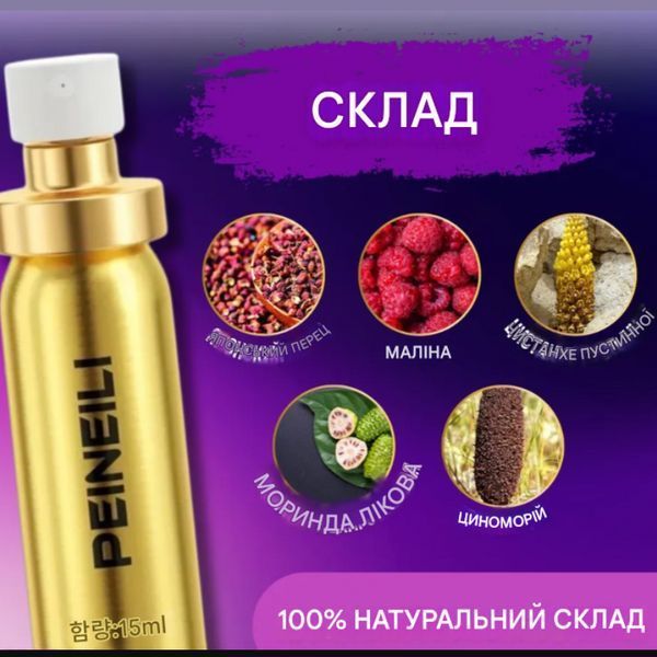 Пролонгуючий спрей для продовження статевого акту 15 мл, Засіб пролонгуючий у вигляді спрею, Інтимні іграшки С 702 фото